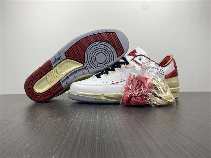 Jordan2 SP Off-White White Red DJ4375- HighQuality 3789