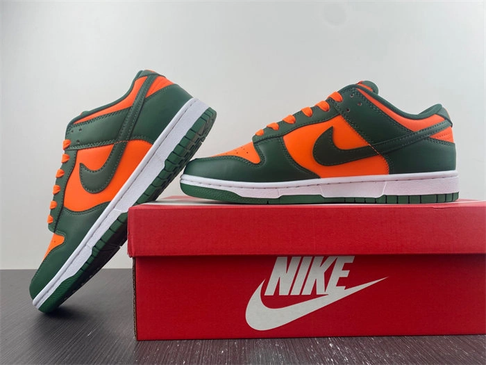 Nike Dunk Low Retro Miami Hurricanes  DD1391- Practical 4673